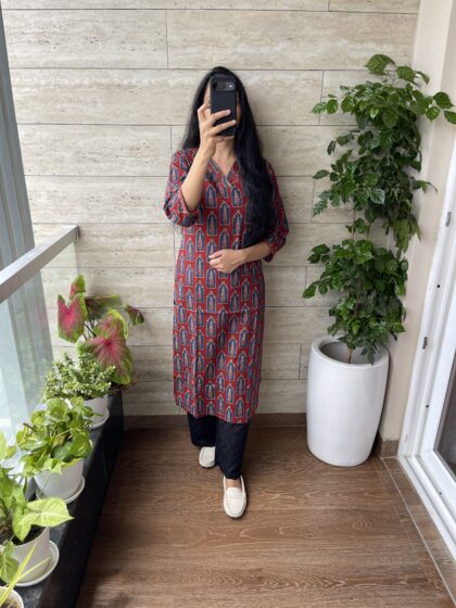 AV50 - Pure Jaipur Cotton Straight Cut Kurta