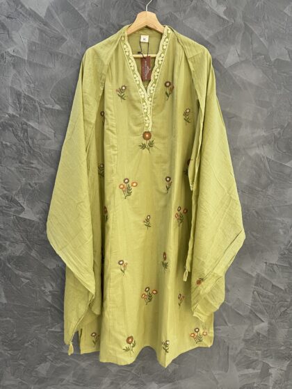 AV158- Premium Cotton Straight Cut 3 Pc Kurta(With Lining) ,Pant, Dupatta Set